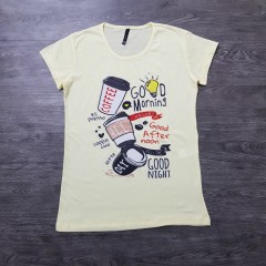 KAFKAME Ladies Turkey T-Shirt (LIGHT YELLOW) (S - M - L - XL)