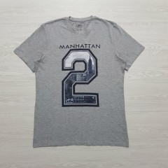 OVS Mens T-Shirt (GRAY) (M - L - XL - XXL)