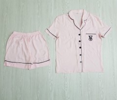 VICTORIA SECRET Ladies Turkey 2 Pcs Sleepwear Set (LIGHT PINK) (S - M - L - XL)