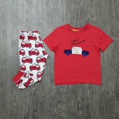 MOTHERLINE Boys 2 Pcs Pyjama Set (RED) (2 to 8 Years)