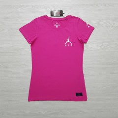 JORDAN  Ladies  T-Shirt (PINK) (S - M - L - XL)