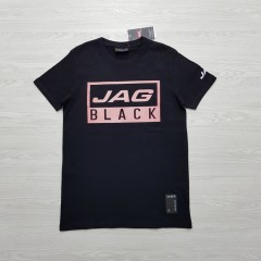 JAG BLACK Mens T-Shirt (BLACK) (S - M - L - XL)