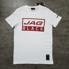 JAG BLACK Mens T-Shirt (WHITE) (S - M - L - XL)