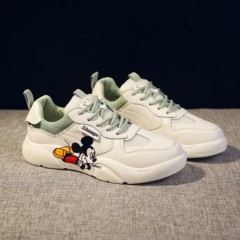Ladies Sneakers ( WHITE -  GREEN ) (36 to 40)