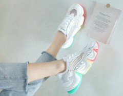 Ladies Sneakers ( WHITE-MULTY COLOR ) (36 to 40)