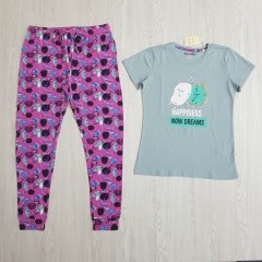 TALLY WEIJL Ladies 2 Pcs Pyjama Set (PURPLE - BLUE) (S - M - L - XL