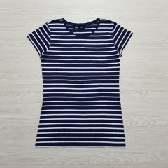 SINSAY Ladies T-shirt(NAVY)( L)