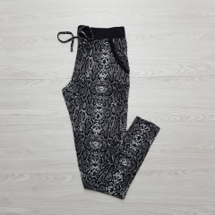 AVENUE Ladies Pyjama (BLACK-WHITE) (S - M - L - XL)