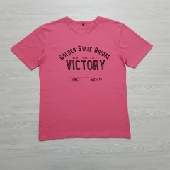 LEGEND OF FASHION Mens T-SHIRT(PINK) (L - XL)