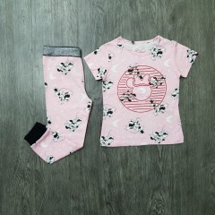 MOTHER CARE Girls 2 Pcs Pyjama Set (PINK) (2 to 6 Years)