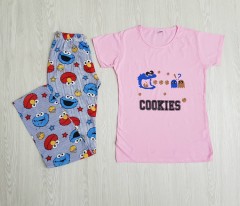 CARLA MARA Ladies Turkey 2 Pcs Pyjama Set (PINK - BLUE) (S - M - L - XL)