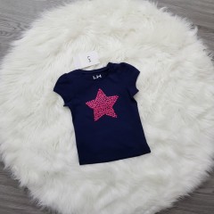 LH Girls T-Shirt (NAVY) (96 cm to 140 cm)