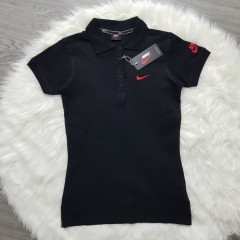 NIKE Ladies Polo Shirt (BLACK) (S - M - L - XL)