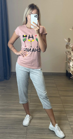 Ladies Turkey T-Shirt (LIGHT PINK) (S - M - L - XL)