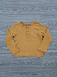 ZARA BOYS Boys Long Sleev Shirt (BROWN) (9 Month to 4 Years)