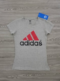 ADIDAS Ladies T-Shirt (GRAY) (S)