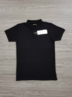 STAY TRUE Mens Polo Shirt (BLACK) (M - L - XL)