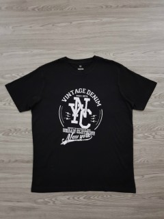 FRANCO BETTONI Mens T-Shirt (BLACK) (XL - XXL - 3XL - 4XL)