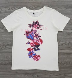 DAILY NATURAL Ladies T-Shirt (WHITE) (S - M - L - XL)