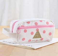 Pencel Case (WHITE - LIGHT PINK)