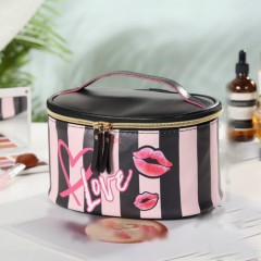 Makeup Bag (BLACK - PINK ) (OS)