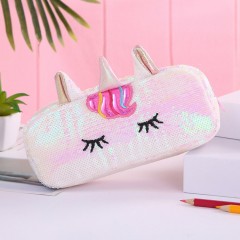 Makeup Bag (WHITE-PINK) (OS)