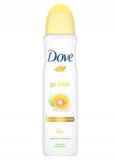 DOVE Go Fresh Grapefruit & Lemongrass Deodorant 48h Spray (150ml) (mos)(CARGO)