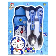 Spoon And Fork Dora Emon Set (PINK) (ONE SIZE)