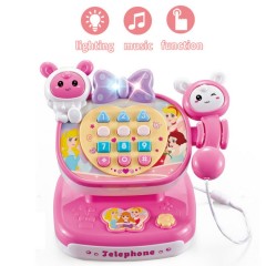 Cashier Telephone Toys (PINK) (16Ã—11Ã—12 CM)