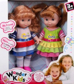 2 Pcs Dolls Toys Pack (As Photo) (27 Ã— 31 CM)