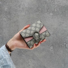 Ladies Wallet (GRAY - LIGHT PINK) (FREE SIZE)