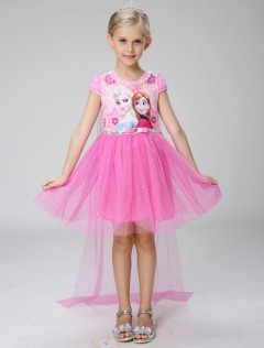 Frozen Custom Dress For Girls (PINK) (110 to 150 CM)