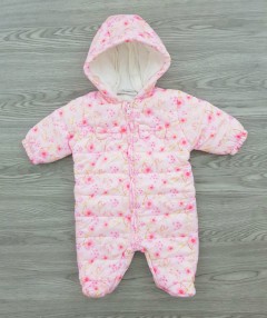 LILY - JACK Girls Ramper Jacket Hooded Jumpsuite (PINK) (NewBorn to 6 Months)