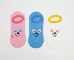 BAROTTI Girls Socks 3 Pcs Pack (RANDOM COLOR) (7 to 11 Years)