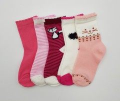 BAROTTI Girls Socks 5 Pack (RANDOM COLOR) (3 to 5 Years)