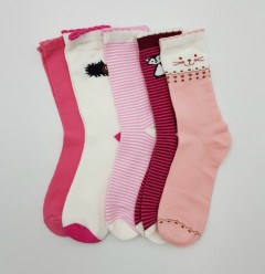 BAROTTI Girls Socks 5 Pack (RANDOM COLOR) (9 to 11 Years)
