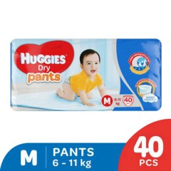 HUGGIES  Dry Pants (M 6-11KG) (40Pcs) (MOS)