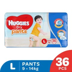 HUGGIES  Dry Pants (L 9-14KG) (36PCS) (MOS)