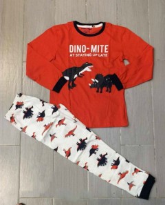 Generic Boys 2 Pcs Pyjama Set (RED-WHITE) (2 to 10 Years)