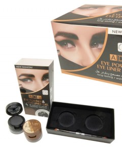 ADS  Long Lasting/Waterproof Eyebrow Powder & Eyebrow Gel (BLACK - BROWN) (FRH)