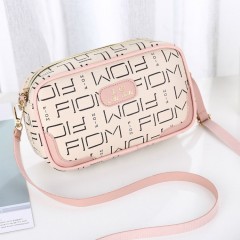 Ladies Hand_bags (CREAM- PINK) (Os) (ARC)
