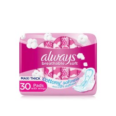 ALWAYS Breathable Soft Maxi Thick Large Pads with Wings x30 (Exp: 27.02.2025) (MOS)(CARGO)