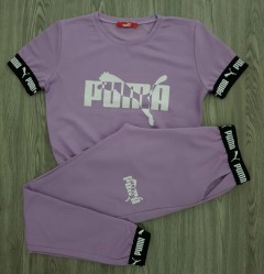 PUMA Ladies Turkey 2Pcs Set (PURPLE) (S- M - L - XL)