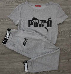 PUMA Ladies Turkey 2 Pcs Set (GRAY) (S- M - L - XL)