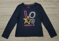 PEPPERTS Girls Long Sleeved Shirt (NAVY) (6 to 14 years)
