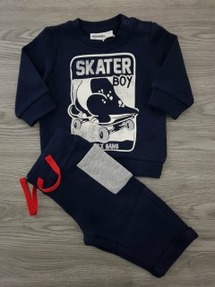 MIGNOLO Boys 2 Pcs  Pyjama Set (BLACK) (1 Month)