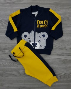 MIGNOLO Boys 2 Pcs  Pyjama Set (YELL0W - NAVY) (3 to 30 Month)
