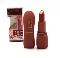 TAILAIMEI PROFESSIONAL 2 In 1 Lipstick Long Lasting Gold Sequins (NO.01) (Exp: 11.2023) (FRH)