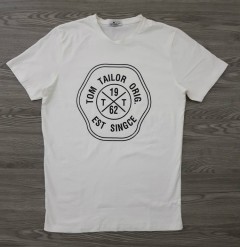 TOM TAILOR Mens T-Shirt (WHITE) (S - M)