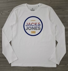 JACK AND JONES Boys Long Sleeved Shirt (WHITE) (10 to 16 Years)